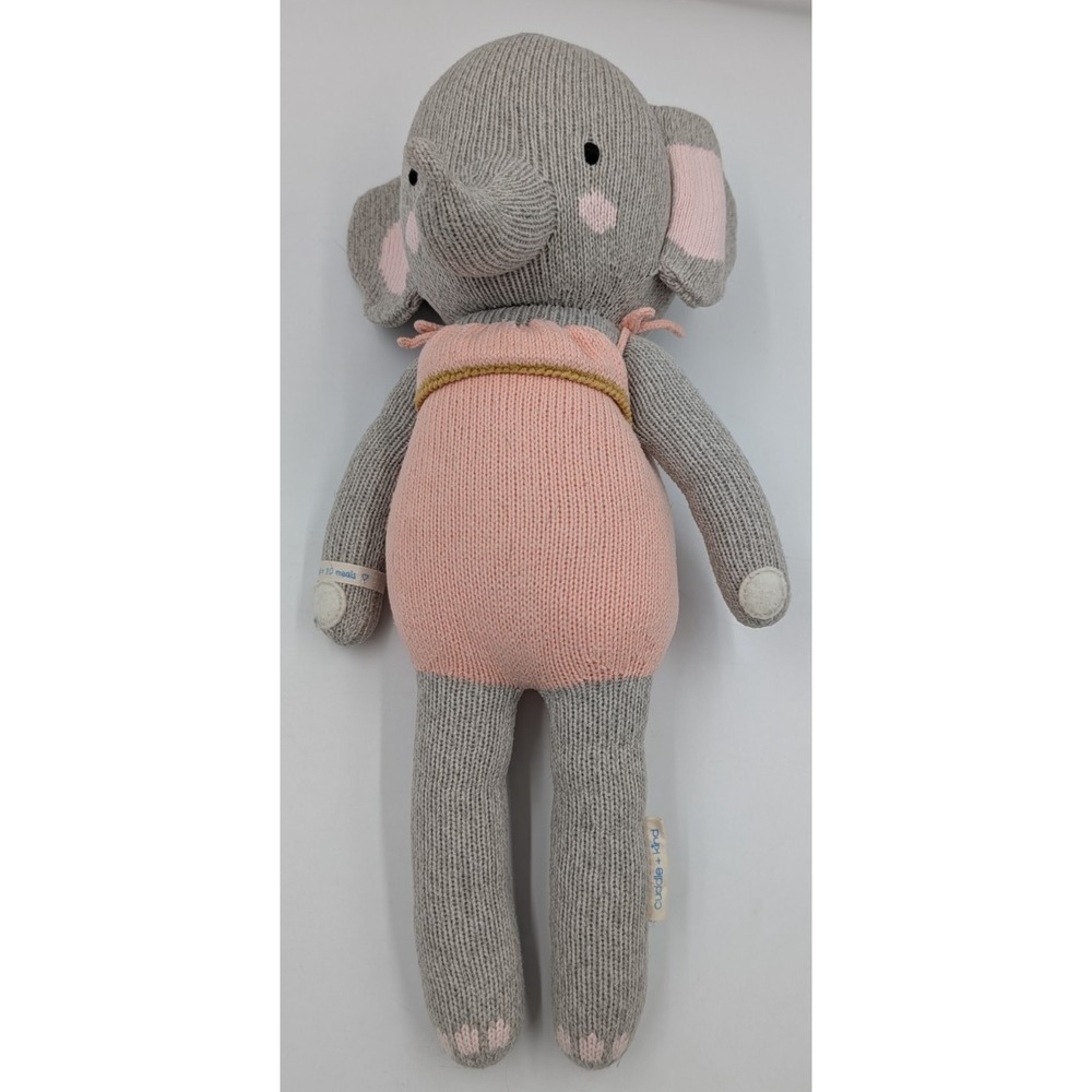 Cuddle + Kind Eloise Elephant Knit Plush Stuffed Animal 20"